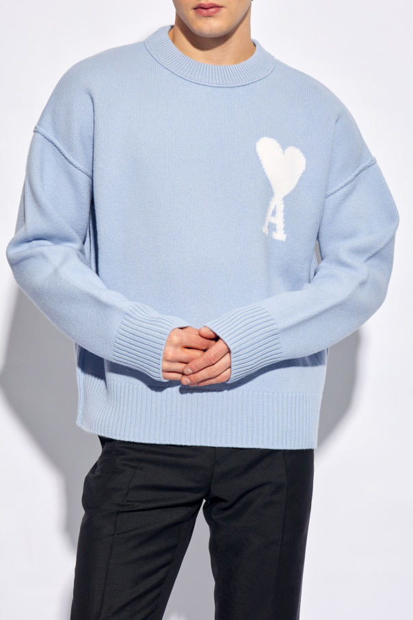 Blue Wool sweater Ami Alexandre Mattiussi - Levi's logo